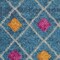 Homeroots 5 x 7 ft. Blue Jewels Geometric Area Rug 385784 - alternate 4